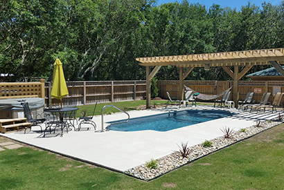 Backyard pool